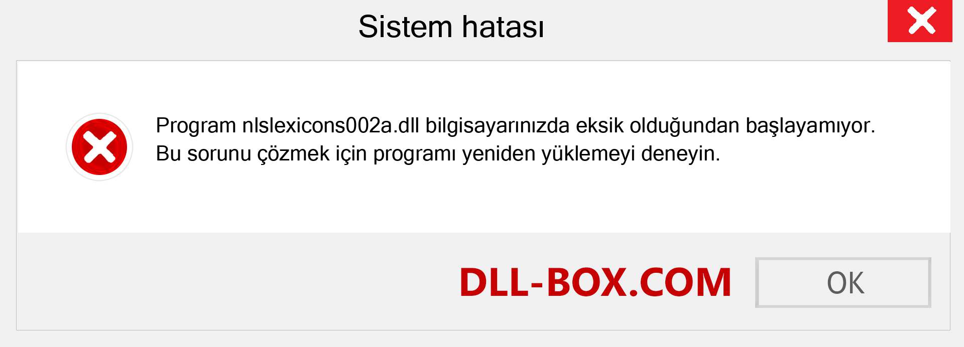 nlslexicons002a.dll dosyası eksik mi? Windows 7, 8, 10 için İndirin - Windows'ta nlslexicons002a dll Eksik Hatasını Düzeltin, fotoğraflar, resimler